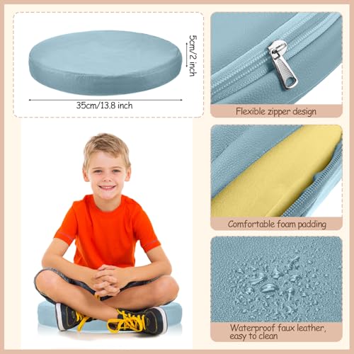 Juexica 4 Pcs Extra Thick Flexible Seating Floor Cushions Assorted Colored Pillow Floor Cushions for Classroom Soft Flexible Seating for Kids Learning Sitting Daycare School Chair (Boho Colors) - color: Boho Colors