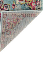 Rugs.com Fleur Collection Rug – 7' x 10' Light Blue Medium-Pile Rug Perfect for Bedrooms, Dining Rooms, Living Rooms - color: Light Blue 11, size: 7' x 10' (Rectangular)