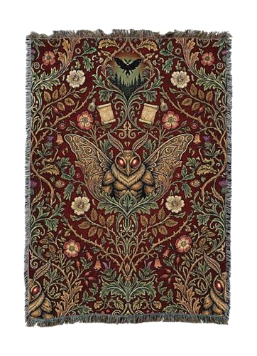 Pure Country Weavers Monster Moth Man Blanket - Fantasy Gift - Tapestry Throw Woven from Cotton - Made in The USA (50x60) - color: Monster Moth Man, size: 50x60