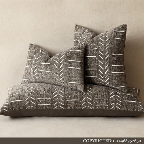 Home Décor Decorative Boho Chenille Throw Pillow Covers Textured Neutral Cushion Covers Soft Farmhouse Body Pillowcase for Couch Sofa Bed Living Room, 14×36 Inch, 1 Piece, Cocoa Brown - color: Cocoa Brown, size: 36" x 14" (Pack of 1)