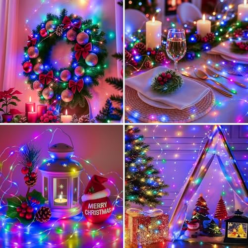 12 Pack Fairy Lights Battery Operated - 7ft 20 Led Twinkle Lights 3 Modes, Multi-Colored Bulk Mini String Lights Waterproof for Mason Jars Vases DIY Party Wedding Decoration Easter - color: Multicolor, size: 12 Pack