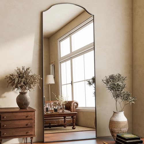 Full Length Mirror,Full Body Mirrors with Stand,32 x 71 Inch Wall Mirror Full Length for Bedroom Living Room Black - size: 71"L x 32"W