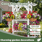 4 Pack 16 Inch Hanging Planters for Outdoor Plants, Metal Hanging Basket with Coco Coir Liner, Black, Modern - size: 16 Inch, style: Modern