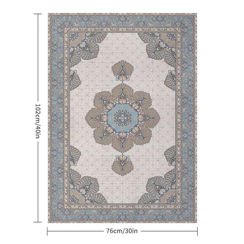 Boho Blue Brown Throw Blanket,Vintage Elegant Country Rustic Farmhouse Magical Pattern Soft Throw Blanket for Couch Sofa Camping Office Travel Home Bedroom Decor All Seasons 30"x40" - color: Boho-16, size: 30x40in