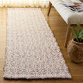 SAFAVIEH Natural Fiber Collection Area Rug - 2'3" x 8' Runner, Natural & Pink, Handmade Jute & Wool, Ideal for Living Room, Hallway, Foyer, Entryway, Bedroom (NFB225U) - color: Natural/Pink, size: 2'3" x 8' (Runner)
