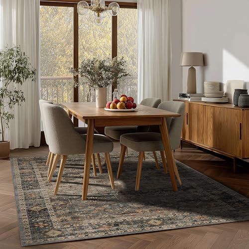 Ruaruarug Washable Area Rug 4x6 for Living Room, Bedroom, Ultra Soft Non Slip Stain & Fade Resistant, Pet & Kids Friendly, Suitable for High Traffic Areas Easy to Clean for Office Kitchen, Camel - color: Camel, size: 4' x 6' (Rectangular)