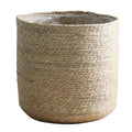 9 inch Seagrass Woven Planter Basket - Wicker Planter Basket with Plastic Film Insert for Indoor Plants, Large Monstera Pot, Woven Storage Basket, Boho Home Decor (Small) - size: Small