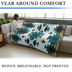 Pure Country Weavers Desert Diamonds Red - Western Tapestry Throw Blanket Woven from Cotton - Made in The USA (72x54) - color: Desert Diamonds Red