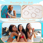 choice of all String Bracelets for Women Boho Wave Surfer Beach Wear Cute Bracelets Set Summer Friendship Jewelry Accessories Beach Stuff - color: B3:purple beach surfer bracelets