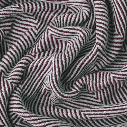 Bed Blanket, Queen Size (79 x 90 Inch), Cotton-Rich Blend, Soft Textured Woven Coverlet, Easycare, Lightweight & Breathable Bed Layering, All Season Bedding, Burgundy - color: Burgundy, size: Queen