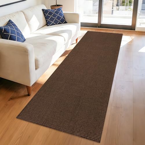 Runners for Hallways 2x6 ft Washable Kitchen Runner Non Slip Rubber Backed Hall Runners Cotton Entryway Runner Rugs Floor Carpet for Indoor Backdoor Bedroom Kitchen(Dark Brown/Coffee) - color: Dark Brown/Coffee, size: 2x6