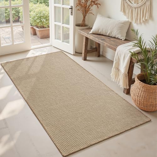 Jute Front Door Mat Indoor Entrance Indoor Door Mat Rugs for Entryway Entry Entrance Mats Foyer Rugs Doormat Inside Welcome Mats Boho 2x4 ft Long Runner - size: 2 x 4 ft