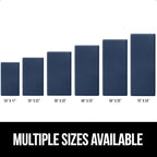 GORILLA GRIP Comfortable Cushioned Kitchen Mats for Floor, Waterproof and Stain Resistant Soft Top, 3/4 Inch Thick Ergonomic Standing Desk Anti Fatigue Mat, Foam Supports Ankles and Feet, 17x24, Navy