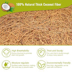 Legigo 3 Pack 14 Inch Hanging Basket Coco Liners Replacement, 100% Natural Round Coconut Coco Fiber Planter Basket Liners for Hanging Basket Flowers/Vegetables - color: 3pcs, size: 14 Inch