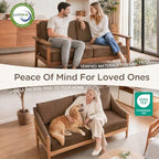 Codi Thick Replacement Couch Cushions 2 Sets, Upholstery Foam with Washable Covers for Sofa Cushion Chair Meditation - 24 × 24 × 5 Inch, High Density Foam, Coffee - color: Coffee, size: 24 Inch (Pack of 2)