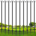 SINLEY 10 Pack String Light Poles,10 Ft Metal Poles with Fork for Outdoor String Lights,Outdoor Light Poles with Fork,Poles/Post/Stand for Outside,Patio,Deck,Backyard,Garden Wedding,Party - style: 10 Pack String Light Pole