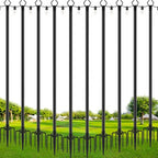SINLEY 10 Pack String Light Poles,10 Ft Metal Poles with Fork for Outdoor String Lights,Outdoor Light Poles with Fork,Poles/Post/Stand for Outside,Patio,Deck,Backyard,Garden Wedding,Party - style: 10 Pack String Light Pole