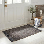 SAFAVIEH Natural Fiber Collection Accent Rug - 2' x 3', Charcoal & Natural, Handmade Woven Fringe Jute, Ideal for High Traffic Areas in Entryway, Living Room, Bedroom (NF826H) - color: Charcoal/Natural, size: 2' x 3' (Rectangular)