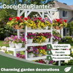 4 Pack 14 Inch Hanging Baskets for Plants Outdoor Metal Hanging Planter Basket with Coco Coir Liner Hanging Flower Baskets Hanging Flower Pots Holder for Garden, Patio(Butterfly) - size: 14 Inch, style: Contemporary