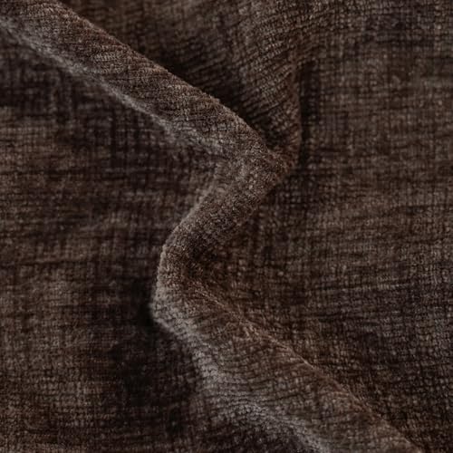 CaliTime Throw Pillow Covers Decorative 16 X 16 Inches Pack of 2 Cozy Chenille Cushion Cases for Couch Sofa Bed Living Room Home Coffee - color: Coffee, size: 16" x 16" (Pack of 2)