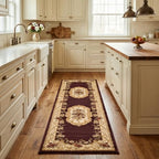 Unique Loom Versailles Collection Area Rug - Henry (2' 7" x 10' Runner Brown/Cream) - color: Brown/Cream, size: 2'7" x 10' (Runner)