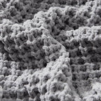WESHIONGOO Throw Blanket for Couch Soft Knit Throw Blanket with Chenille Yarn Non-Shedding, Chenille Blanket for Living Room Bed Sofa (Grey, 50"*60") - color: Grey