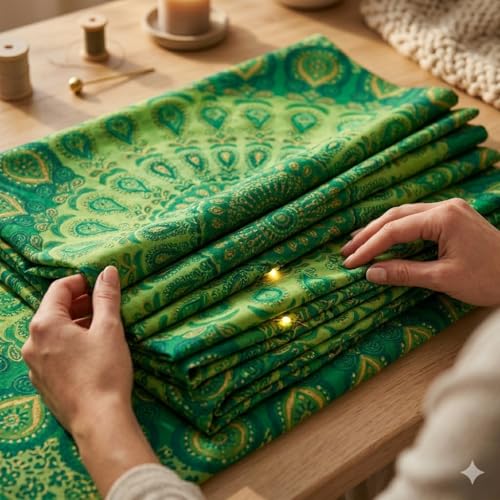 FURNISHFUL FINESSE Peacock Mandala Tapestry for Bedroom Living Room Décor, Cotton Boho Bohemian Wall Hanging Tapestries - 60x50 Inches, (Green) - color: Green, size: 60"L x 50"W