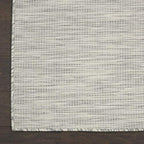 Nourison Home Positano Light Grey 2'2" x 12' Area Rug - Easy Clean, Non Shedding, Bed Room, Living Room, Dining Room, Kitchen (12' Runner) - color: Light Grey, size: 2'2" x 12' (Runner)