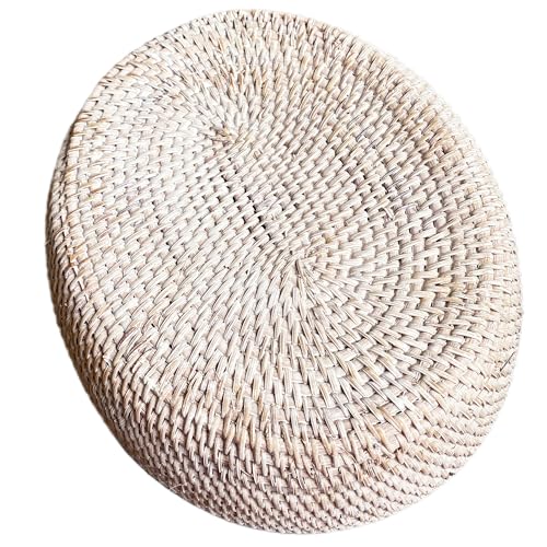 amololo16" Oval White Rattan Fruit Serving Basket with 4inch High Wall,Home Décor Wicker Basket Tray Large Rattan Dining Table Centerpiece Bowl for Various Things,Bread,Snack,Odds and Ends - color: Wash White(15.7"x13.4x4")