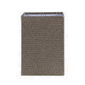 Aspen Creative 38703, K/D Hardback Square Contemporary Collapsible Spider Shade, (10+10)" Top x (10+10)" Bottom x 14-1/4" Height, White Grey Ratten Look Textured Fabric - size: (10"+10") Top x (10"+10") Bottom x 14-1/4" Slant