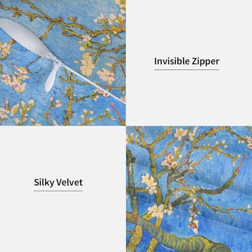 Blossom Throw Pillow Covers 18 X 18 Inch Set of 2 Pillow Cases Decoration Cushion Cover for Sofa Bedroom Living Room Outdoor - color: Blossom