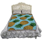 Pure Country Weavers Pineapple Blanket - Garden Floral Gift Tapestry Throw Woven from Cotton - Made in The USA (72x54) - color: Pineapple
