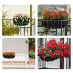 2PCS 36Inch Upgraded Planter Basket Liners Fabric Window Box Liners Felt Trough Planter Liner Black Flower Basket Liner Non-Woven Hanging Plant Liner for Planters Garden Fence - Avoid Bird Nesting - size: 2PCS 36 Inch
