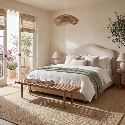 Nuloom Elijah Beige/Natural, 2' x 3', Basketweave, Seagrass, Soft and Textured, High Traffic, Stain Resistant, Easy Clean, Durable Area Rug for Bedroom, Living Room, Dining Space, Den, Foyer, Entryway - color: Beige, size: 2' x 3' (Rectangular)