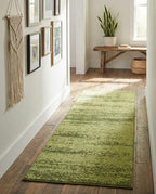 Rugs.com - Angelica Collection Rug – 6 Ft Runner Green Easy-Clean Runner Rug – Perfect for Hallways, Kitchens, and Entryways - color: Green, size: 2' x 6' (Runner)