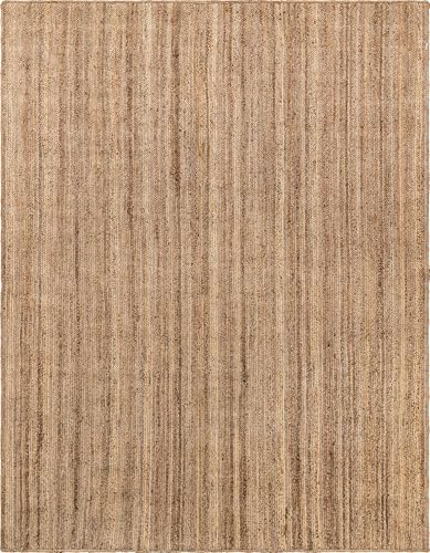 Rugs.com - Braided Jute Rug – 10' x 13' 1 Natural Hand Braided Jute Rug – Eco-Friendly, Coastal Style for Living Rooms and Large Offices - size: 10' x 13' (Rectangular)