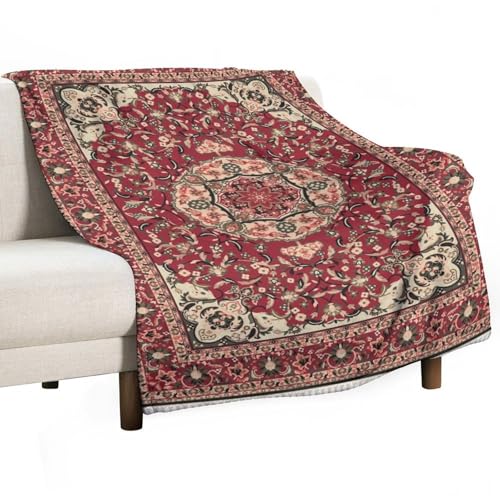 Boho Bohemian Throw Blanket,Rustic Farmhouse Vintage Traditional Ethnic Textures Pattern Soft Throw Blanket for Couch Sofa Camping Office Travel Home Bedroom Decor All Seasons 30"x40" - color: Boho-18, size: 30x40in