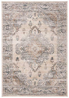 SAFAVIEH Oregon Collection Accent Rug - 4' x 6', Beige & Grey, Oriental Distressed Design, Non-Shedding & Easy Care, Ideal for High Traffic Areas in Entryway, Living Room, Bedroom (ORE898B) - size: 4' x 6' (Rectangular)