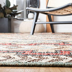SAFAVIEH Kilim Collection 3' Round Natural/Blue KLM760M Handmade Flatweave Premium Jute Entryway Foyer Living Room Bedroom Kitchen Area Rug - size: 3' (Round)