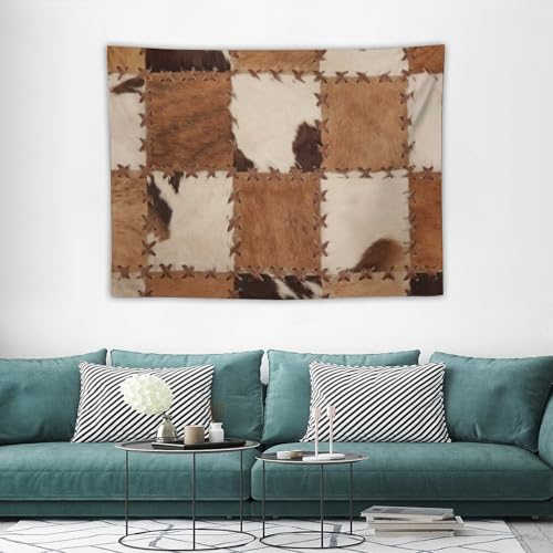 DDCBNS Cowhide Tapestry Wall Hanging,3D Printed Farm Animal Skin Cow Fur Print Brown Wall Hanging Tapestry Wall Art Home Décor for Bedroom Living Room Dorm Wall Décor 40" x 30" - color: Animal Skin_9, size: 40"L x 30"W