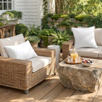 MIULEE Pack of 2 12x20 Outdoor Pillow Inserts, Waterproof Decorative Rectangle Throw Pillow Inserts for Patio Sofa Garden Porch Couch - size: 12x20 Inch