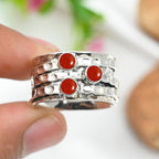 Gemstone Silver Plated Band Ring Men & Women All Size Gift Item Handmade Jewelry CRG1269AA