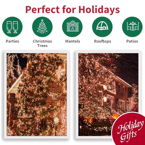 LAMPHOME 100 Count Red Clear Valentine Lights, Connectable 20ft Valentine Room Lights, Plug in Pink Christmas String Light Indoor Outdoor for Christmas Bedroom Valentines Party - color: Red and Clear-White Wire