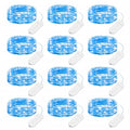 Brightown 12 Pack Led Fairy Lights Battery Operated String Lights Waterproof Silver Wire 7 Feet 20 Led Firefly Starry Moon Lights for DIY Wedding Party Bedroom Patio Christmas (12 Pack, Blue) - color: Blue, size: 12 Pack