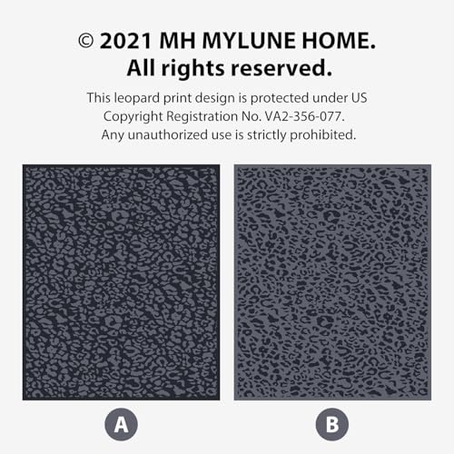 MH MYLUNE HOME Ultra Soft Leopard Throw Blanket (50x60 inches) Microfiber Blanket Plush Warm Reversible Cheetah Blanket Leopard Pattern Throw for Couch Bed Sofa - Dark Blue and Charcoal Gray, 50"x60" - color: Leopard Charcoal Blue, size: 50"x60" - 550 GSM