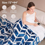 VENTIMI Electric Heated Blanket Full Size, 72" x 84" Heated Blanket with 9 Heat Levels & 2 to 10 Hours Auto Off, Fast Heating Blankets with ETL & FCC Certification, Navy - color: Navy, size: Full
