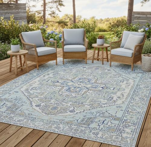 Grey Distressed Vintage Medallion Washable Area Rug for Living Room Dining Kitchen Bedroom Nursery Playroom Traditional Carpet 2x3 Boho Antiqued Non Slip Large Indoor Carpet Bathmat - color: C, size: 2x3ft