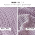 EMME Cotton Muslin Large Throw Blanket Couch Breathable Gauze Soft Lightweight Bed Blankets Adults (Heather Lavender, 50"x70") - color: 11 - Lavender, size: Large Throw (50" X 70")