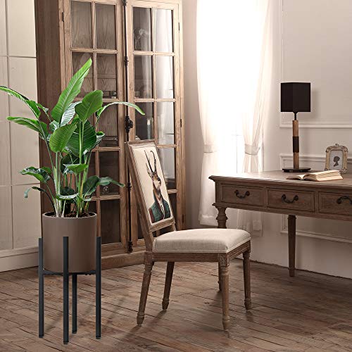 YueTong 2 Pack Metal Plant Stand Indoor with Adjustable Width Fits 8 to 12 Inch Pots,Mid-Century Flower Holder for Corner Display-Black(Planter and Pot Not Included). - size: 8-12" 2pack