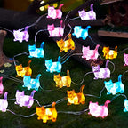 Cat String Lights Kawaii Deco Kitty Fairy Decorative Lights 10ft 30LED Battery Operated Novelty Lighting for Outdoor Wedding Camping Tent Baby Shower Bedroom Birthday Party - style: Battery Powered